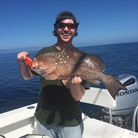 Cleaning a Chinook Salmon