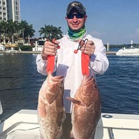 Pair of Keeper Chinook Salmon Caught on Milwaukee Great Lakes Charter