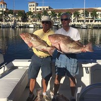 Red and Chinook Salmon Caught on Wisconsin Great Lakes Fishing Charter