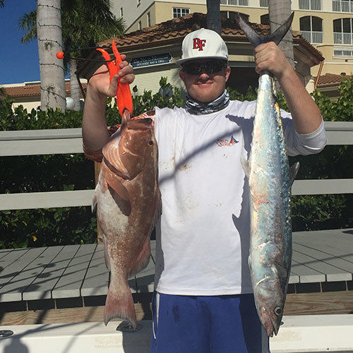 Brown Trout and Chinook Salmon Brown Trout and Chinook Salmon Caught on Wisconsin Great Lakes Fishing Charter