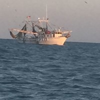 Fishing Trawler Spotted During Great Lakes Fishing Charter