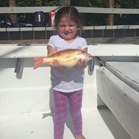 Girl Caught her First Lake Trout