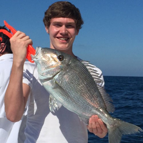 Perfect Brown Trout Caught Onboard Crabby Charter