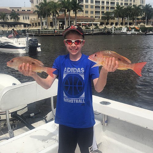 Pair of Trout Caught on Milwaukee Great Lakes Fishing Charter
