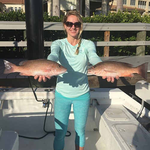 Pair of Giant Lake Trout Caught on Milwaukee Great Lakes Fishing Charter