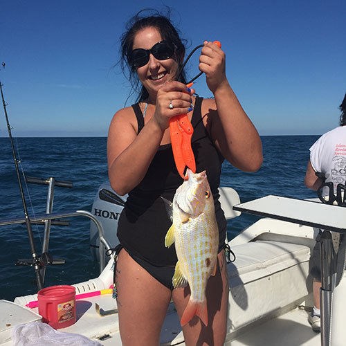 Yellowtail Lake Trout Caught on Milwaukee Great Lakes Fishing Charter