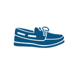Soft soled boat/deck shoes