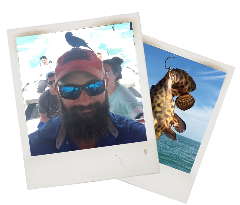 This bird had a great time on board The Crabby! The bat fish.... not so much Fishing Charter in Milwaukee